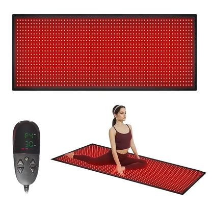 2025 660nm 850nm LED red light therapy yoga mat home health relaxation equipment whole body near infrared mat large mat