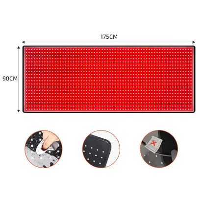 2025 660nm 850nm LED red light therapy yoga mat home health relaxation equipment whole body near infrared mat large mat